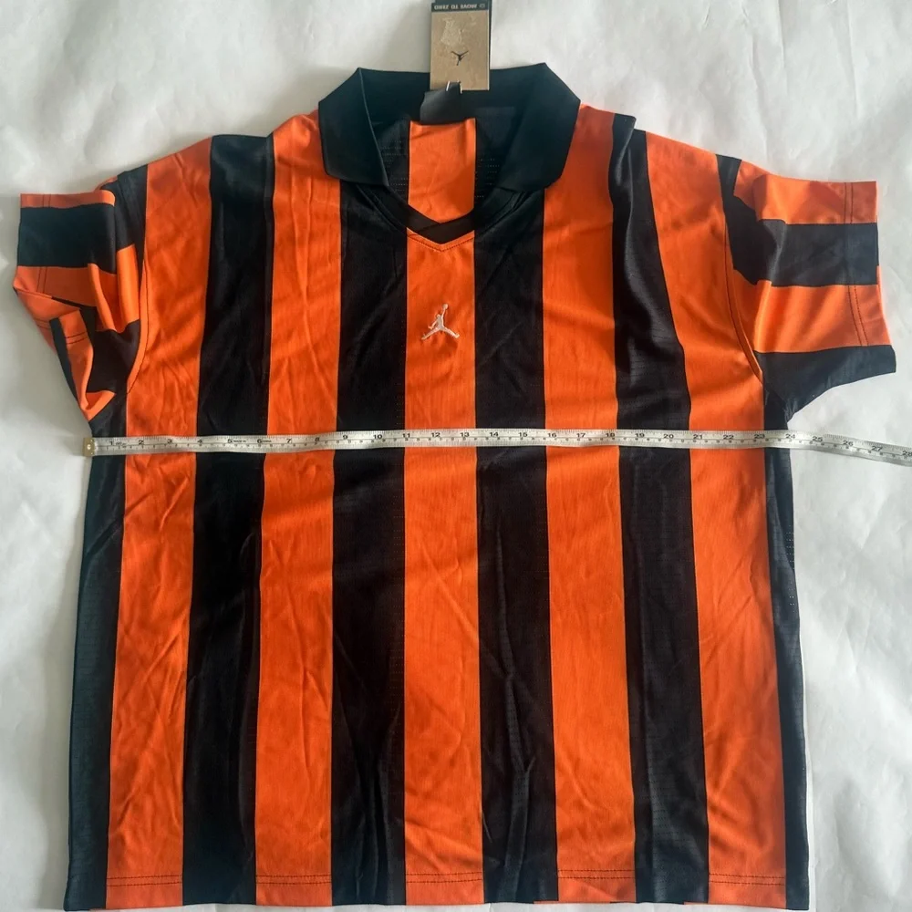 Jordan Brooklyn Men's Collegiate Goalie Top - Orange Black